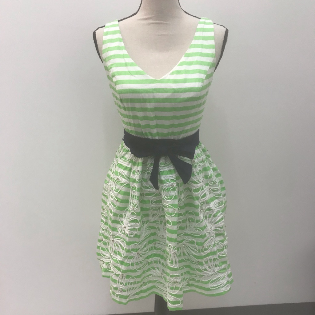 Lilly Pulitzer Green And White Dress
